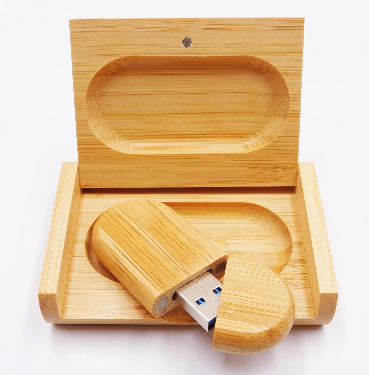 Pen em madeira com box