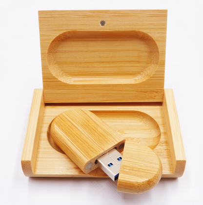 Pen em madeira com box