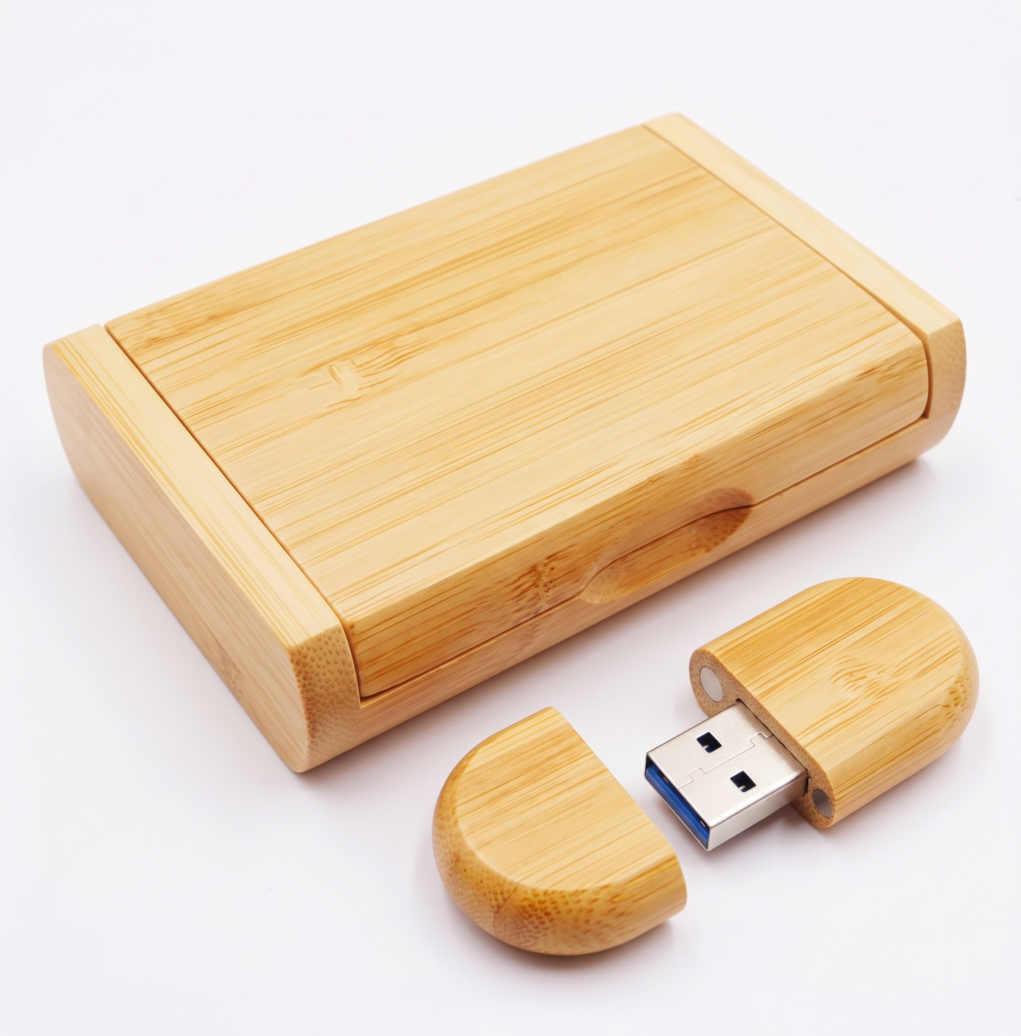 Pen em madeira com box