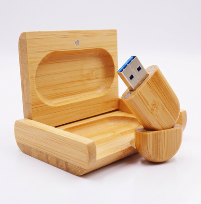Pen em madeira com box